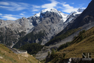 Ortler (vom Stilfser Joch aus), Südtirol, Italien