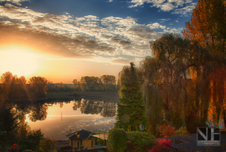 Herbst am Greisbachsee in Monheim (bei Düsseldorf)